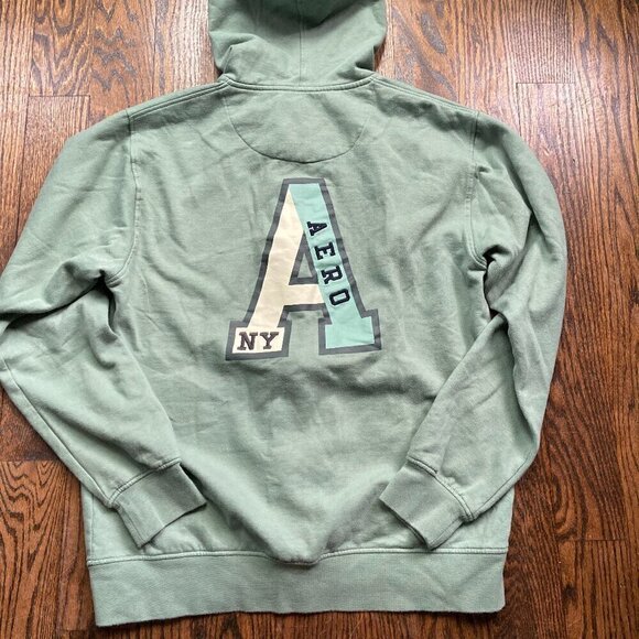 Aero Jeans Hoodie Jacket with Zipper XL - Picture 4 of 6